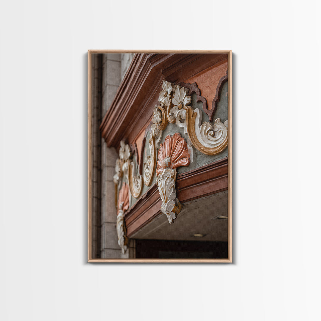 Old Theater Marquee Shapes Without Text Canvas Print, Urban Art, Living Room Decor, Abstract Art, Urban, Printable Art, URB-2x3-29