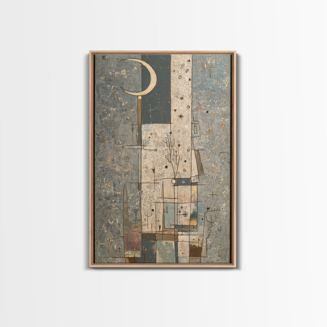 Rooftop Water Tower Canvas Print, Urban Art, Canvas Wall Art, Living Room Decor, Urban, Colorful Wall Art, Canvas Painting, URB-2x3-65