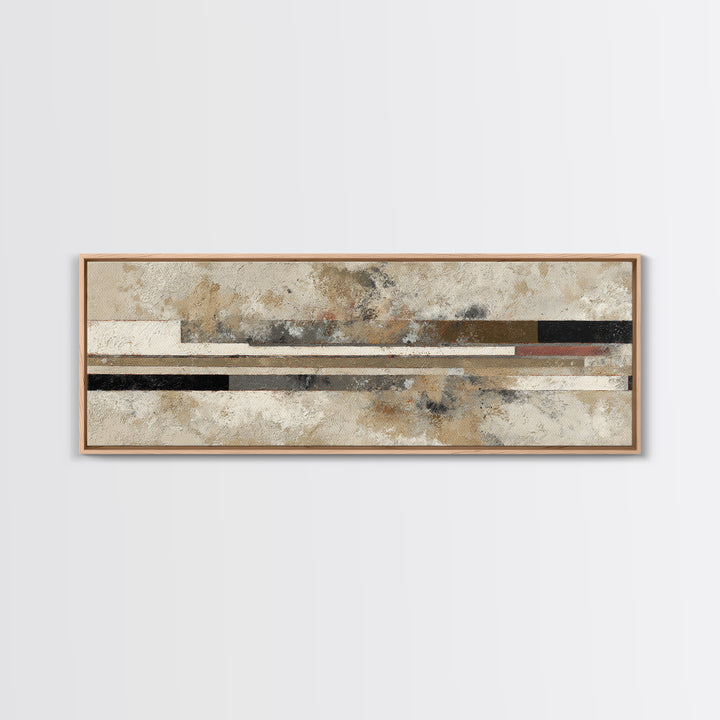 Abstract Subway Map Lines Without Labels Framed Canvas Print, Urban Art, Living Room Decor, Abstract Art, Urban, URB-3x1-68