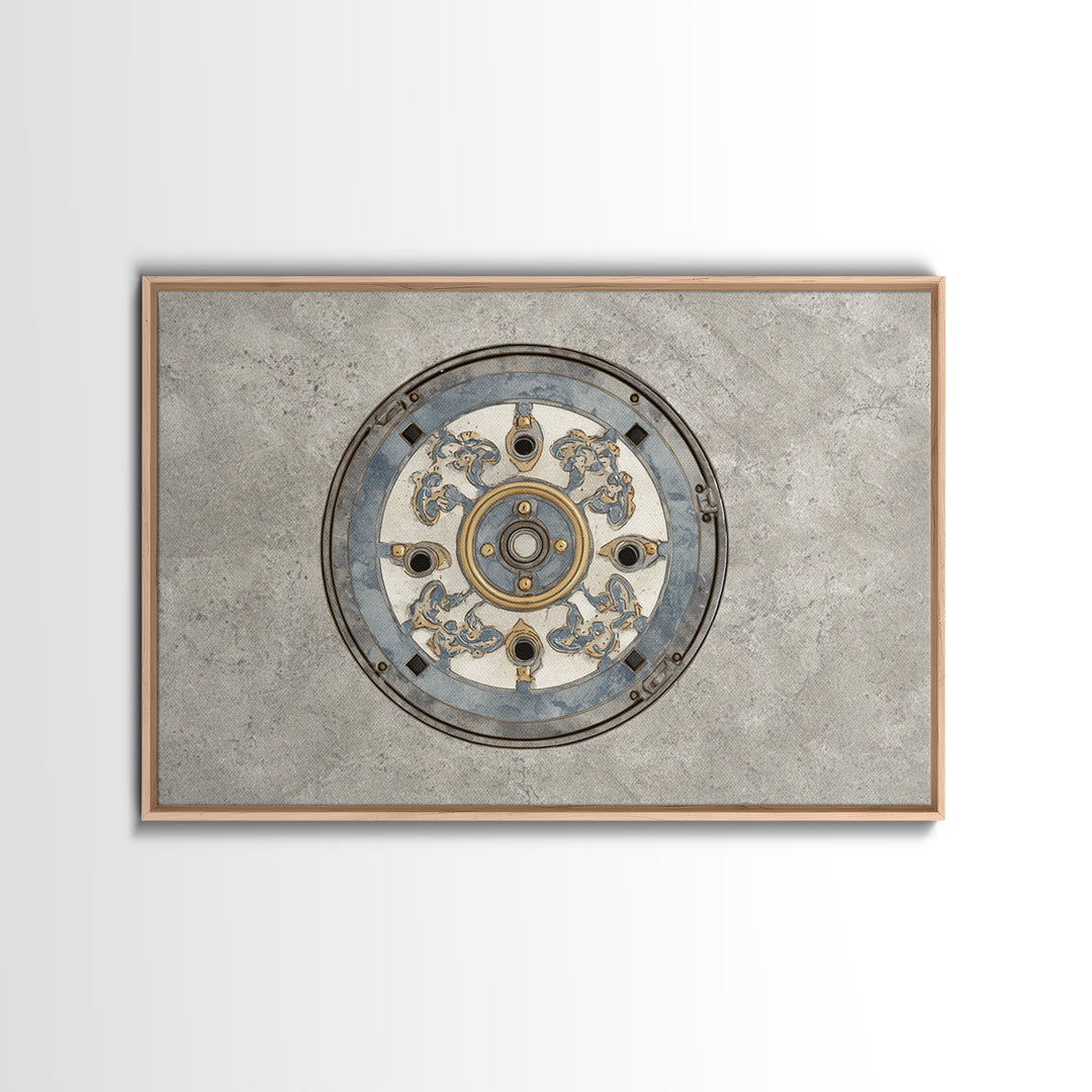 Open Manhole Steam Canvas Print, Urban Art, Modern Art, Living Room Decor, Urban, Gay Art, Gallery Decor, Neutral Decor, URB-3x2-21