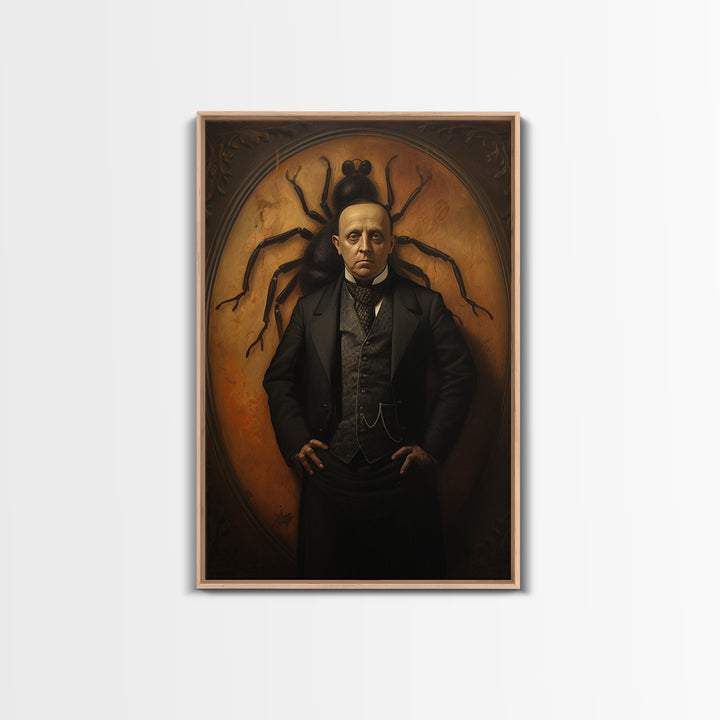Beetle Inventor, Victorian Animal Portrait, Halloween Art, Gothic Whimsy Decor, Anthropomorphic Costume Art