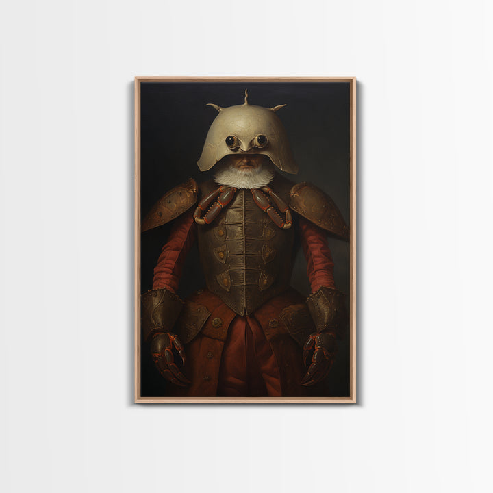 Crab Inspector, Victorian Animal Portrait, Halloween Art, Gothic Whimsy Decor, Anthropomorphic Costume Art
