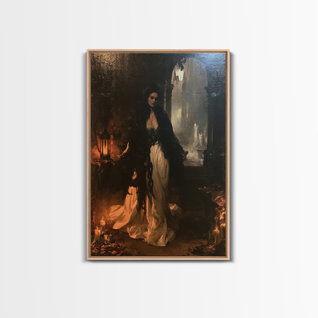 The Somnambulist, Somnambulist Portrait, Vertical Canvas Print, Classic Halloween Decor, Gothic Wall Decor, Classic Monster Art