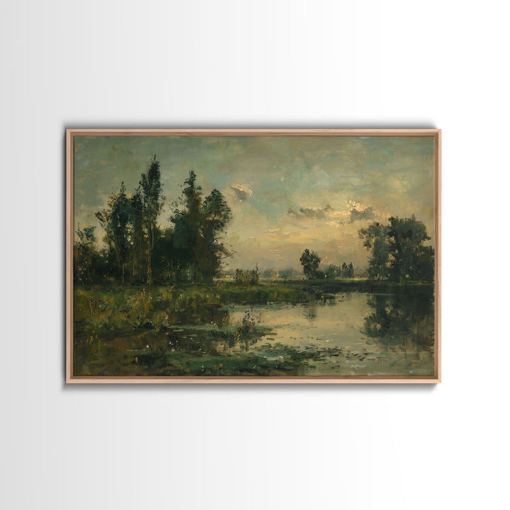 Slightly Scorched Landscape Painting Print | Framed Wall Art Or Metal Print | Home Decor | 40x60 Art | Huge Art | Living Room Decor