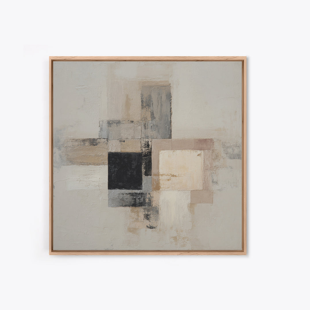 Black and White Architectural Study Framed Canvas Print, Wall Art, Wall Art Prints, Living Room Decor, Fine Art, WAL-1x1-56