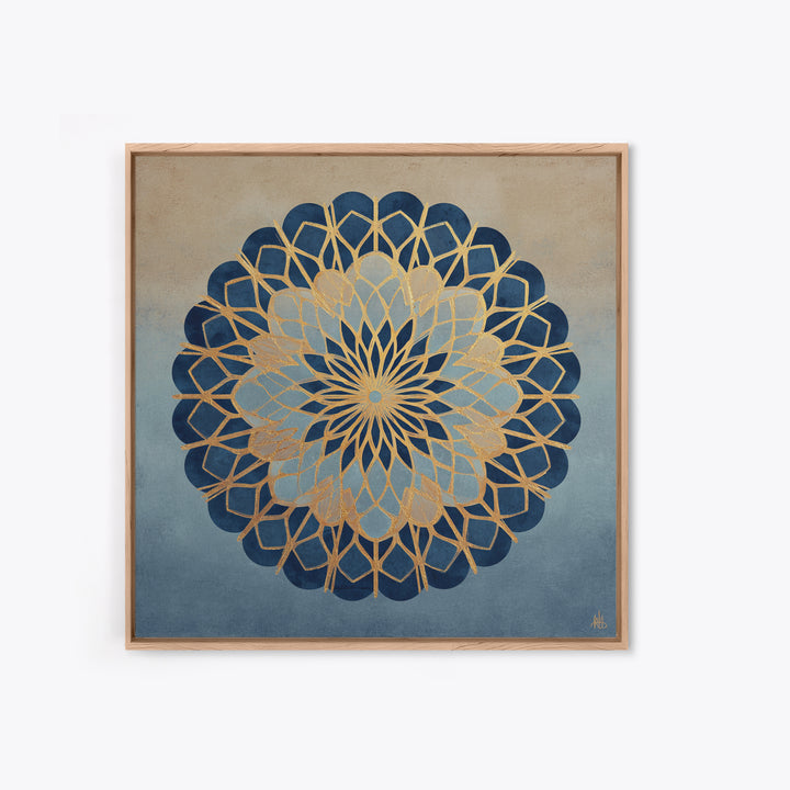 Sacred Geometry Mandala Framed Canvas Print, Wall Art, Living Room Decor, Oil Painting, Metal Wall Art, Digital Wall Art, WAL-1x1-93