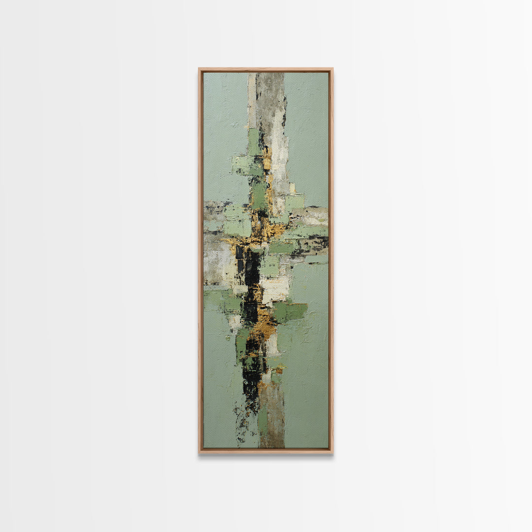 Tropical Palm Leaf Painting Canvas Print, Wall Art, Prints Wall Art, Living Room Decor, Oil Painting, Textured Painting, WAL-1x3-100