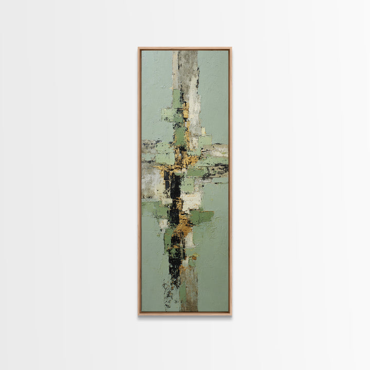 Tropical Palm Leaf Painting Canvas Print, Wall Art, Prints Wall Art, Living Room Decor, Oil Painting, Textured Painting, WAL-1x3-100
