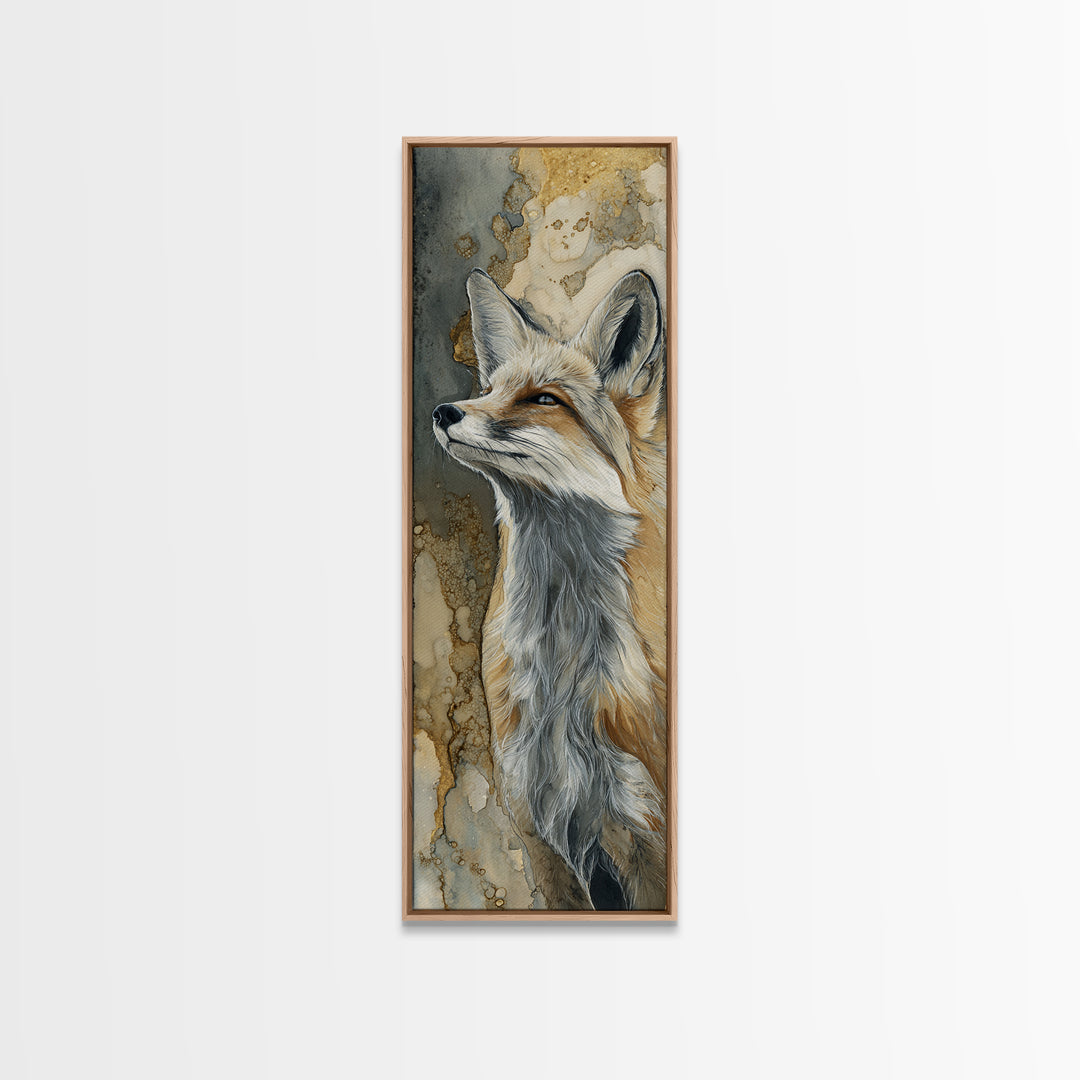 Whimsical Animal Portrait Canvas Print, Wall Art, Wall Art Prints, Living Room Decor, Fine Art, Abstract Art, WAL-1x3-35