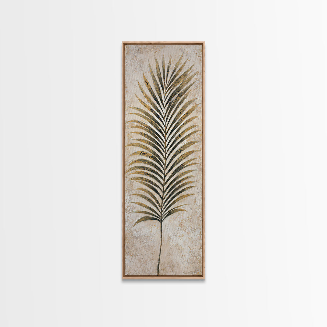 Tropical Palm Leaf Painting Framed Canvas Print, Wall Art, Framed Wall Art, Living Room Decor, Fine Art, Fine Art Print, WAL-1x3-76