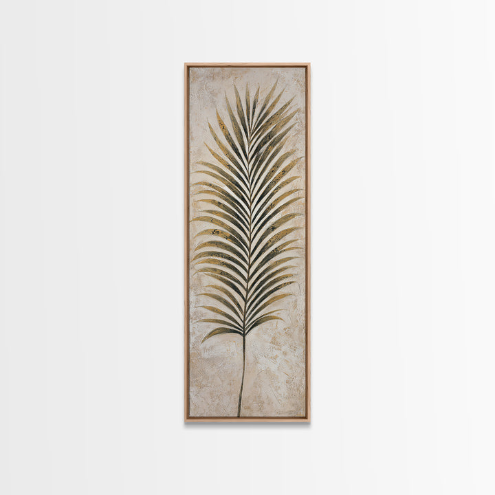Tropical Palm Leaf Painting Framed Canvas Print, Wall Art, Framed Wall Art, Living Room Decor, Fine Art, Fine Art Print, WAL-1x3-76