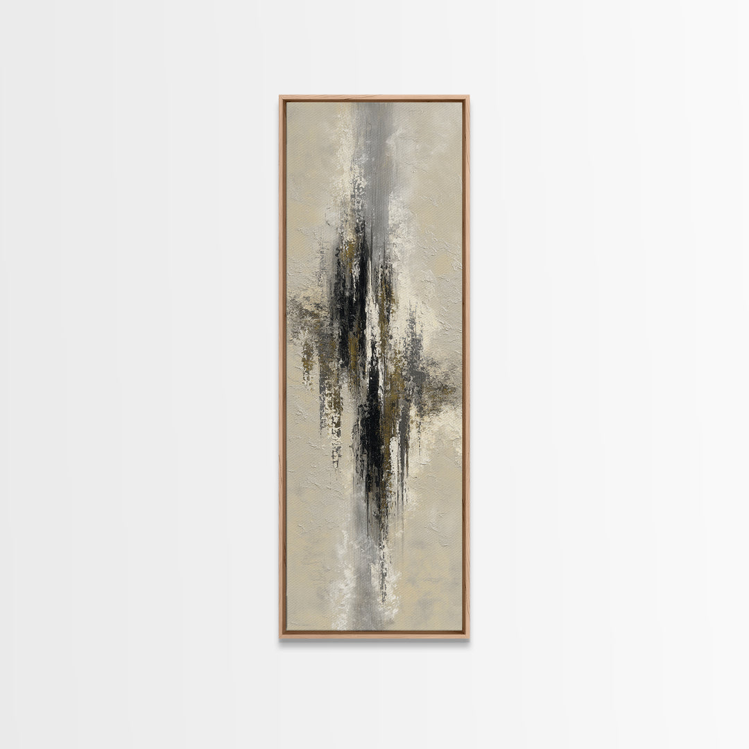 Black and White Architectural Study Framed Canvas Print, Wall Art, Digital Print, Living Room Decor, Fine Art, WAL-1x3-92