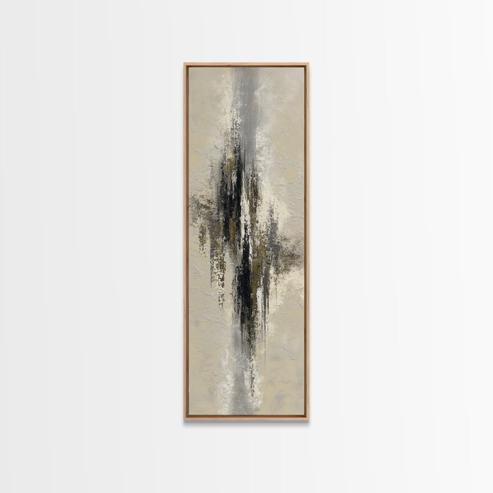 Black and White Architectural Study Framed Canvas Print, Wall Art, Digital Print, Living Room Decor, Fine Art, WAL-1x3-92