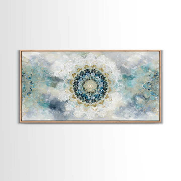 Sacred Geometry Mandala Canvas Print, Wall Art, Art Print, Living Room Decor, Fine Art, Wall Hanging, Home Decor Gift, WAL-2x1-17