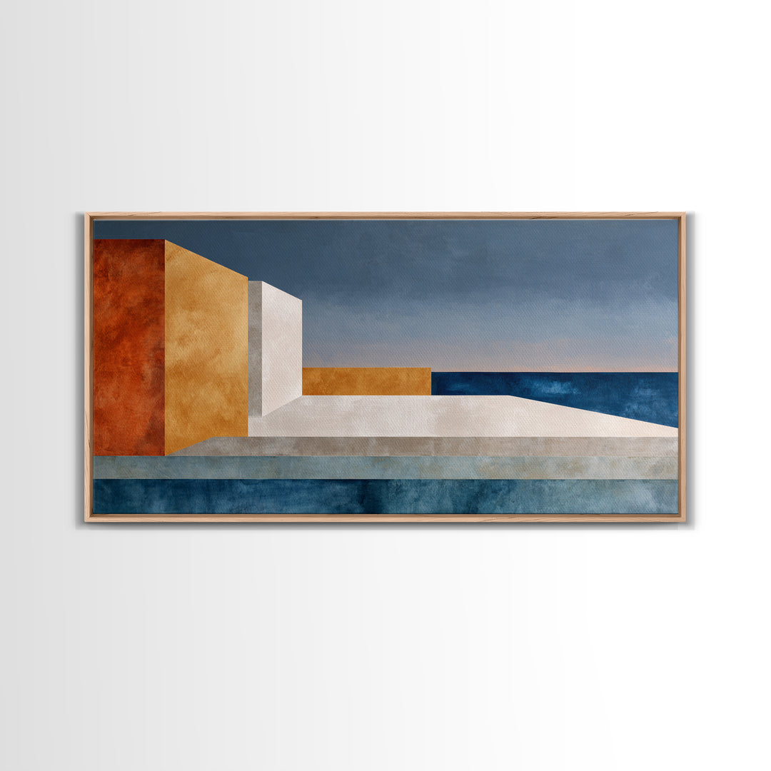 Modern Geometric Composition for Living Spaces Canvas Print, Wall Art, Wall Decor, Living Room Decor, Abstract Art, WAL-2x1-48