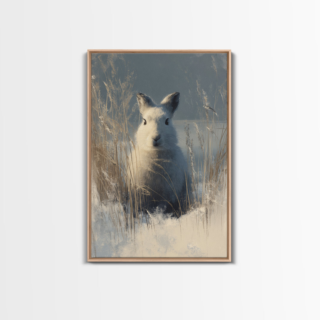 Whimsical Animal Portrait Framed Canvas Print, Wall Art, Printable Wall Art, Living Room Decor, Fine Art, Original Art, WAL-2x3-55