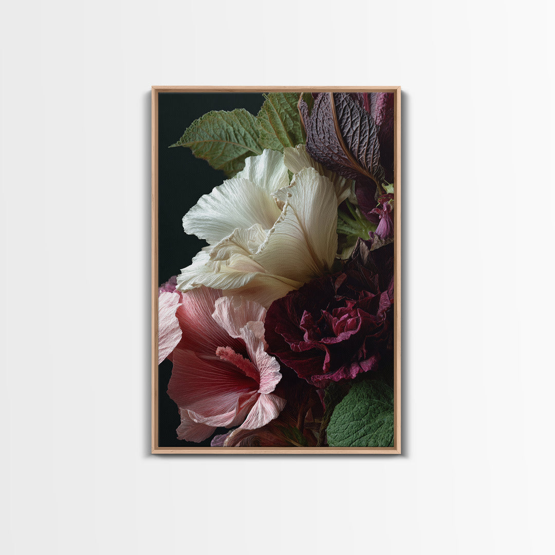 Large Botanical Print Canvas Print, Wall Art, Wall Art Prints, Living Room Decor, Fine Art, Abstract Art, Textured Wall Art, WAL-2x3-58