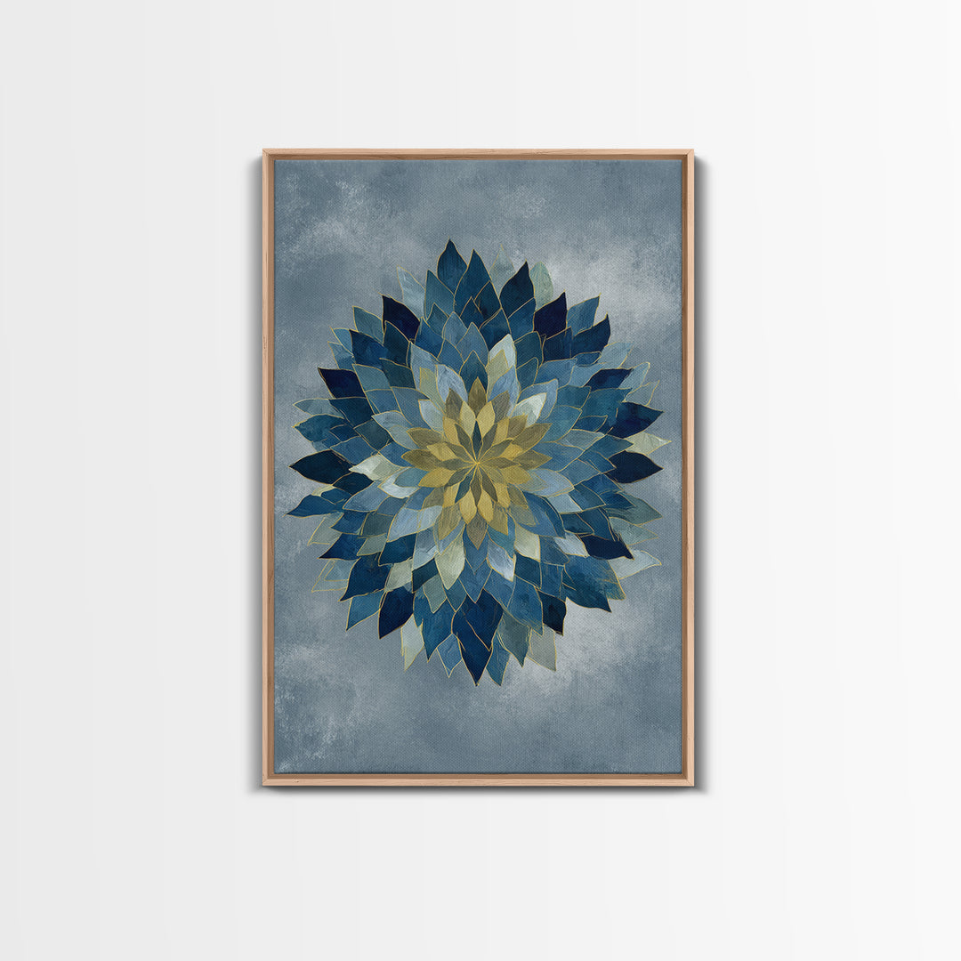 Sacred Geometry Mandala Canvas Print, Wall Art, Original Art, Living Room Decor, Fine Art, Modern Decor, Fine Art Print, WAL-2x3-77