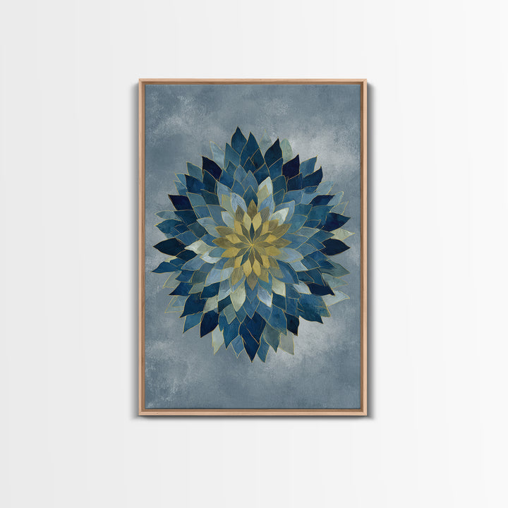 Sacred Geometry Mandala Canvas Print, Wall Art, Original Art, Living Room Decor, Fine Art, Modern Decor, Fine Art Print, WAL-2x3-77