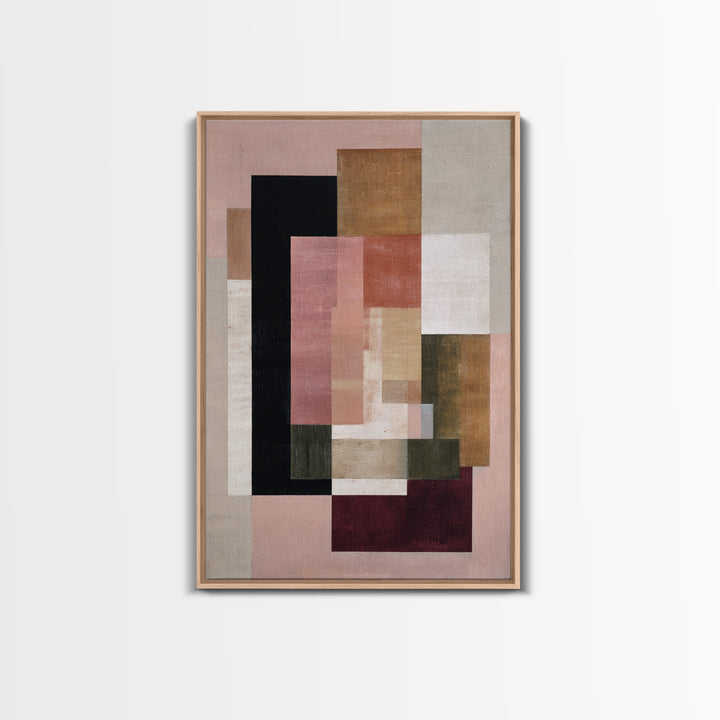 Modern Geometric Composition for Living Spaces Framed Canvas Print, Wall Art, Modern Decor, Living Room Decor, Abstract Art, WAL-2x3-84