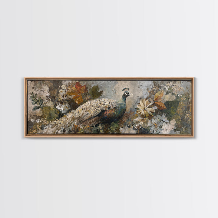 Whimsical Animal Portrait Framed Canvas Print, Wall Art, Gallery Decor, Living Room Decor, Fine Art, Home Decor, WAL-3x1-15