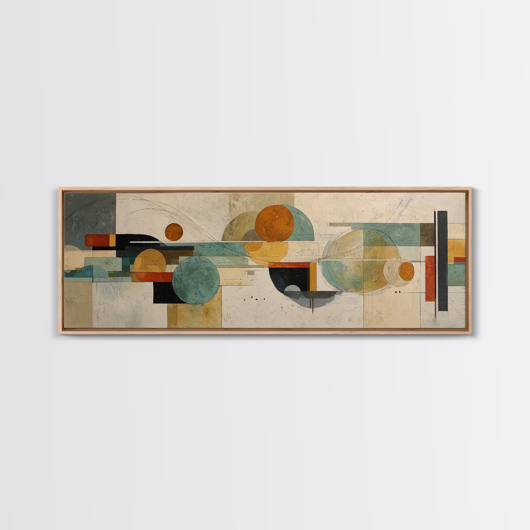 Statement Abstract with Bold Layered Brushwork Canvas Print, Wall Art, Abstract Wall Art, Living Room Decor, Abstract Art, WAL-3x1-41