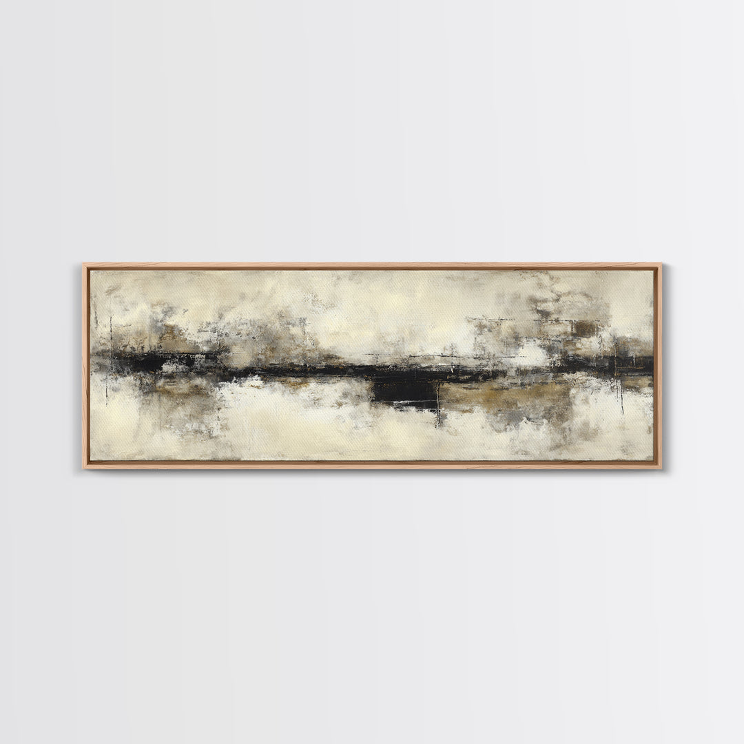 Black and White Architectural Study Canvas Print, Wall Art, Textured Painting, Living Room Decor, Fine Art, Wall Hangings, WAL-3x1-48