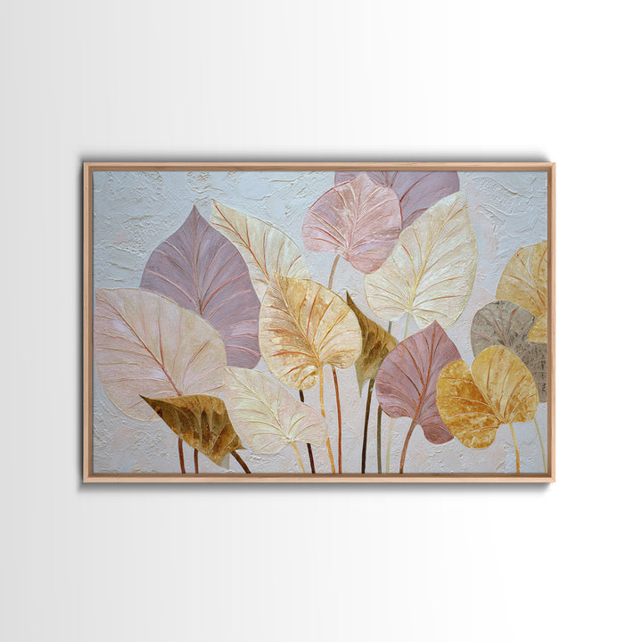 Large Botanical Print Framed Canvas Print, Wall Art, Large Wall Art, Living Room Decor, Fine Art, Abstract Wall Art, WAL-3x2-6