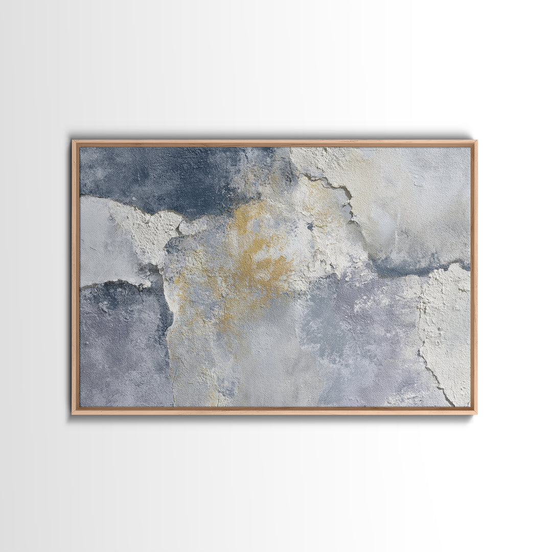Luxury Neutral Plaster Texture Abstract Canvas Print, Wall Art, Wall Hangings, Living Room Decor, Abstract Art, WAL-3x2-67