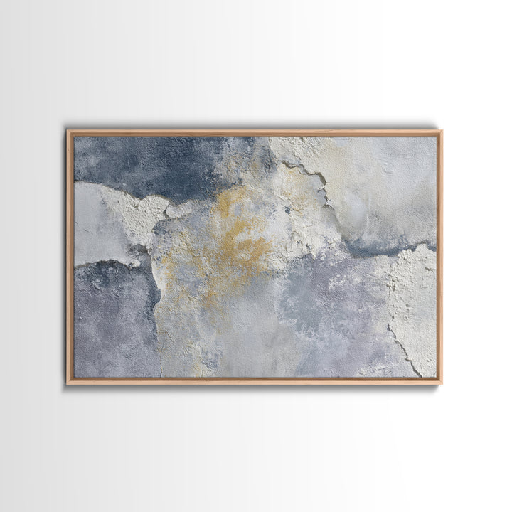 Luxury Neutral Plaster Texture Abstract Canvas Print, Wall Art, Wall Hangings, Living Room Decor, Abstract Art, WAL-3x2-67