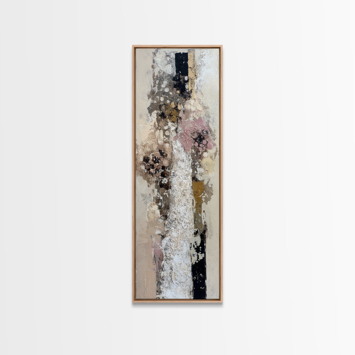 Bridal Veil Texture Abstract Canvas Print, Wedding Art, Living Room Decor, Abstract Art, Romance, Printable Art, WED-1x3-43