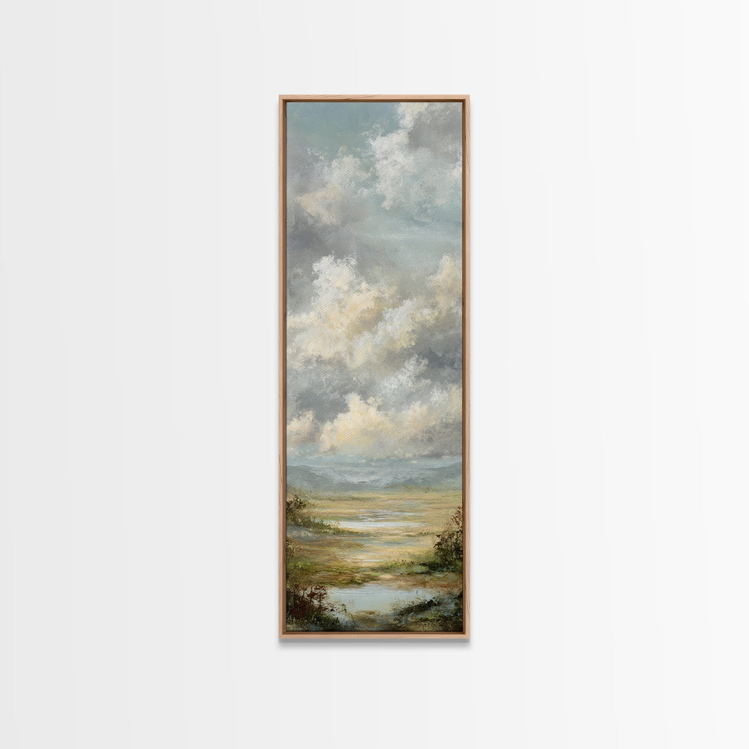 Blush Cloudscape with Dreamy Atmosphere Canvas Print, Wedding Art, Art Print, Living Room Decor, Abstract Art, Romance, WED-1x3-51