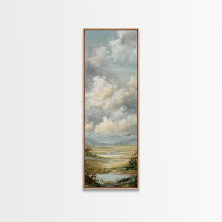 Blush Cloudscape with Dreamy Atmosphere Canvas Print, Wedding Art, Art Print, Living Room Decor, Abstract Art, Romance, WED-1x3-51