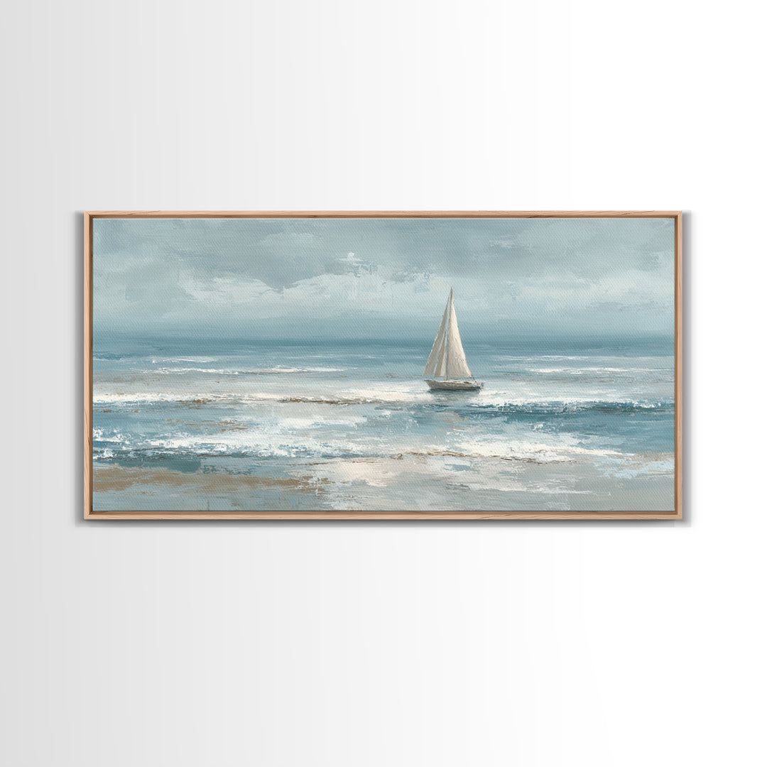 Honeymoon Coastal Sunset Framed Canvas Print, Wedding Art, Statement Artwork, Living Room Decor, Romance, Custom Portrait, WED-2x1-37