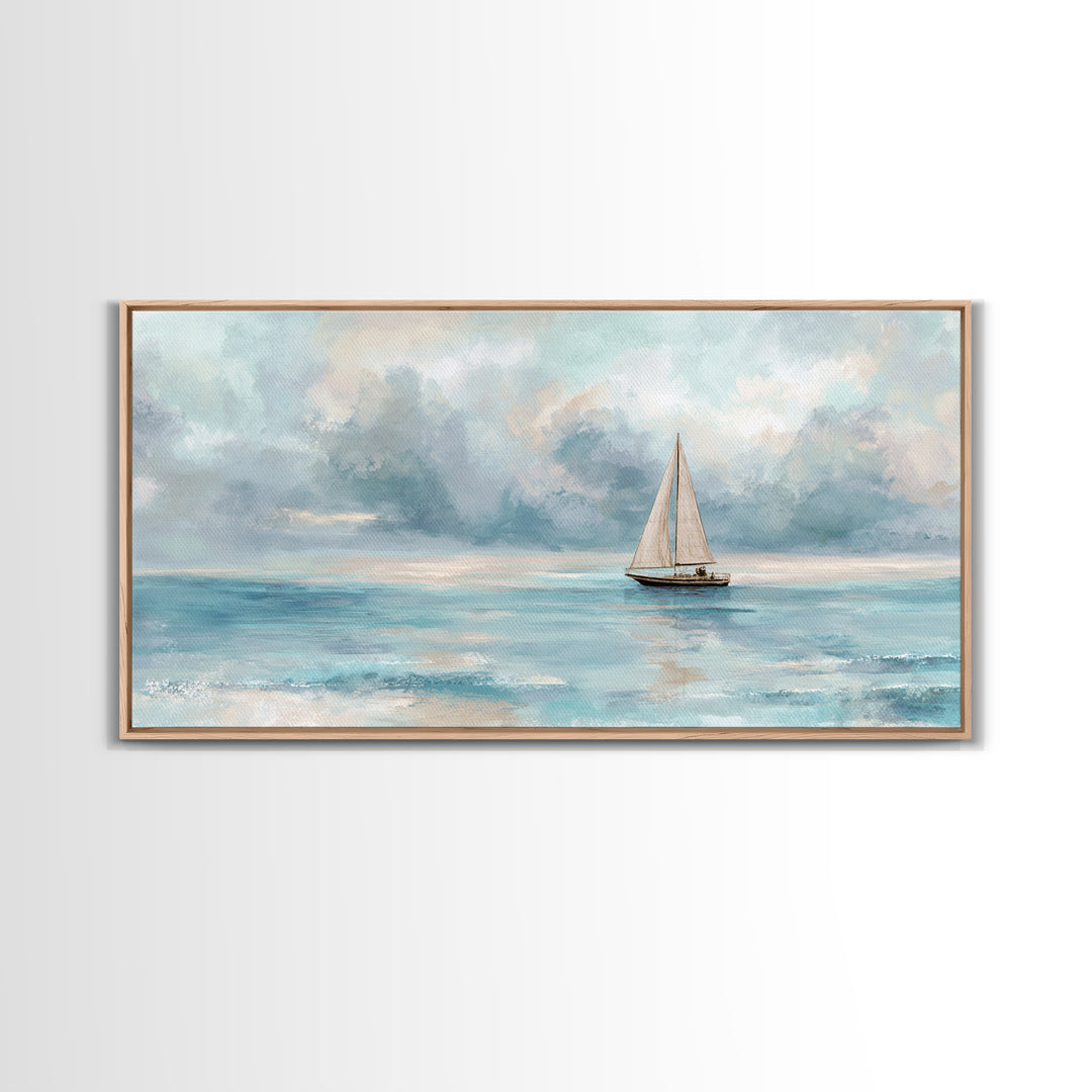 Honeymoon Coastal Sunset Framed Canvas Print, Wedding Art, Wedding Dress, Living Room Decor, Fine Art, Romance, Jewish Art, WED-2x1-85