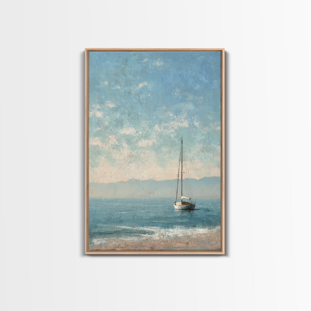 Honeymoon Coastal Sunset Framed Canvas Print, Wedding Art, Boho Decor, Living Room Decor, Fine Art, Romance, Art Print, WED-2x3-25