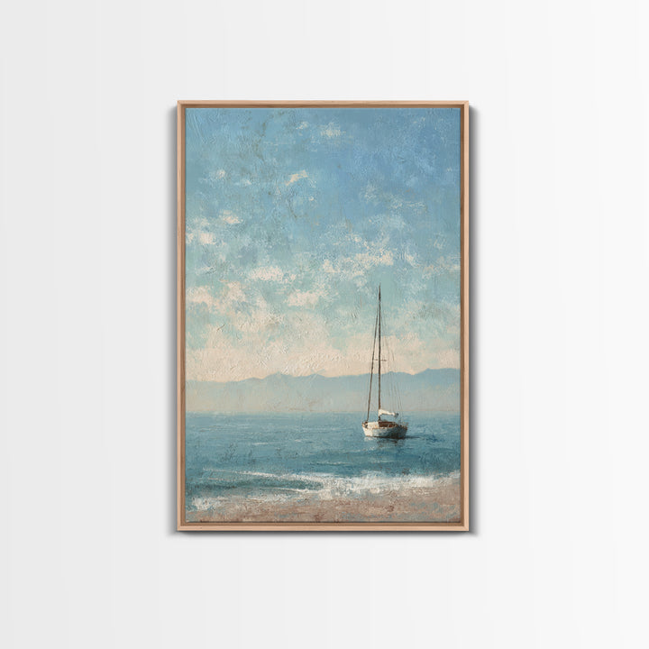 Honeymoon Coastal Sunset Framed Canvas Print, Wedding Art, Boho Decor, Living Room Decor, Fine Art, Romance, Art Print, WED-2x3-25