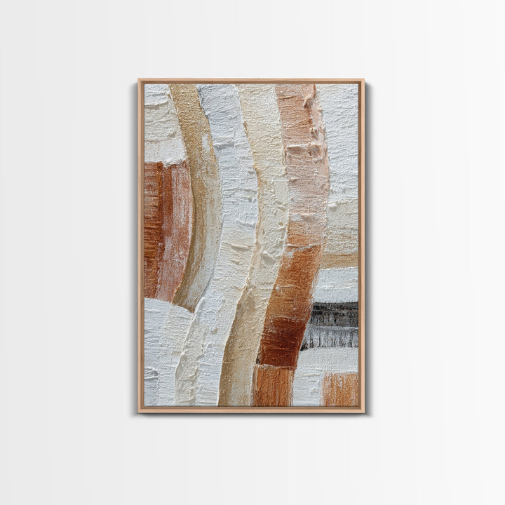 Bridal Veil Texture Abstract Framed Canvas Print, Wedding Art, Boho Decor, Living Room Decor, Abstract Art, Romance, Art Print, WED-2x3-63