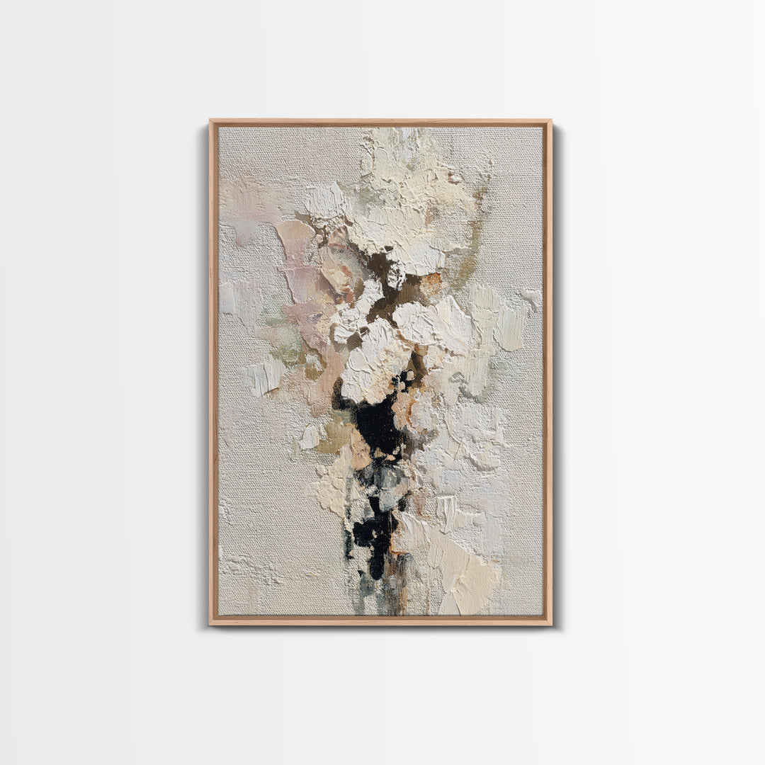 Bridal Veil Texture Abstract Framed Canvas Print, Wedding Art, Custom Portrait, Living Room Decor, Fine Art, Romance, WED-2x3-87