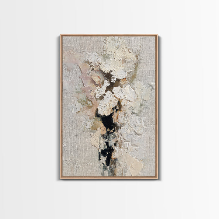 Bridal Veil Texture Abstract Framed Canvas Print, Wedding Art, Custom Portrait, Living Room Decor, Fine Art, Romance, WED-2x3-87
