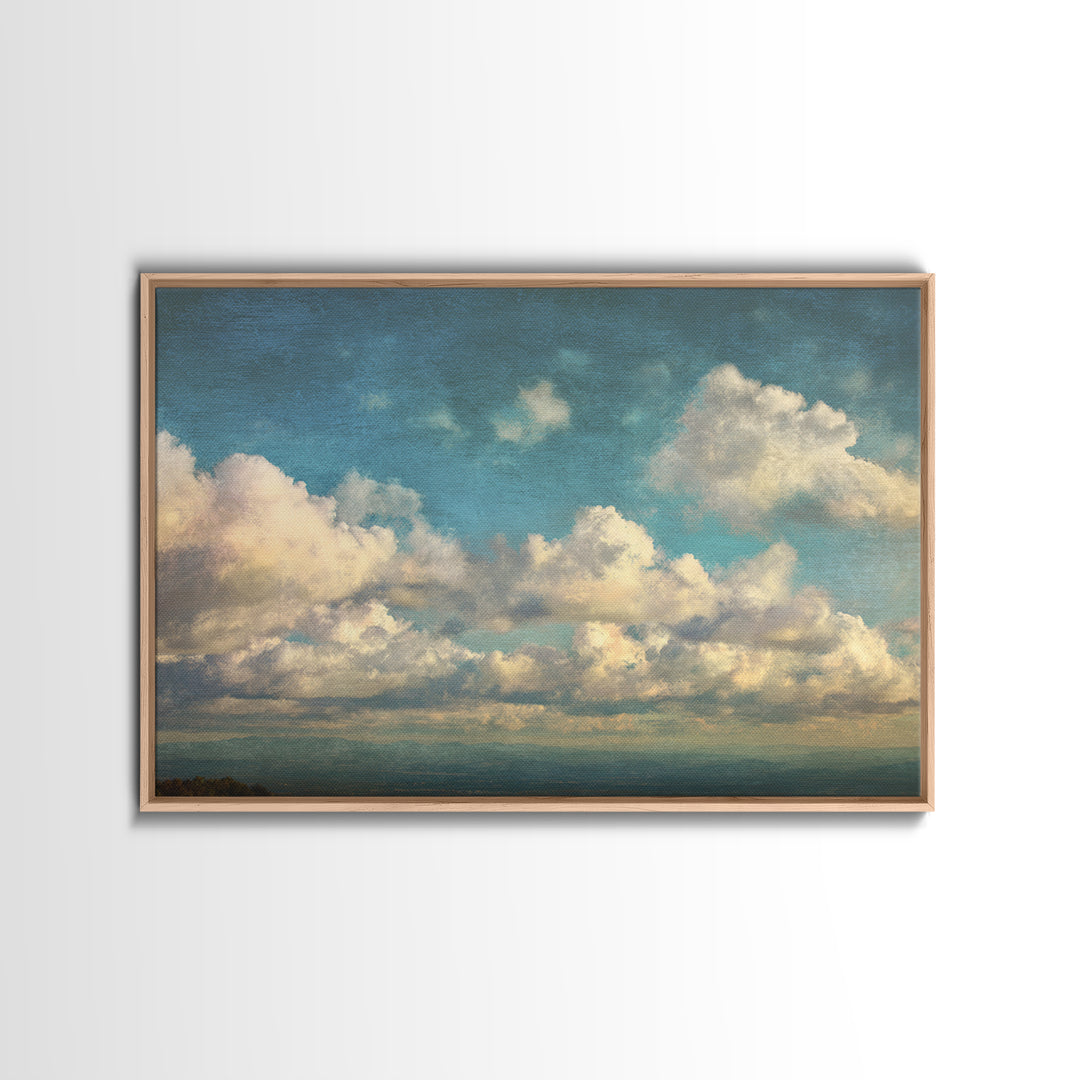 Blush Cloudscape with Dreamy Atmosphere Canvas Print, Wedding Art, Downloadable Art, Living Room Decor, Abstract Art, Romance, WED-3x2-43