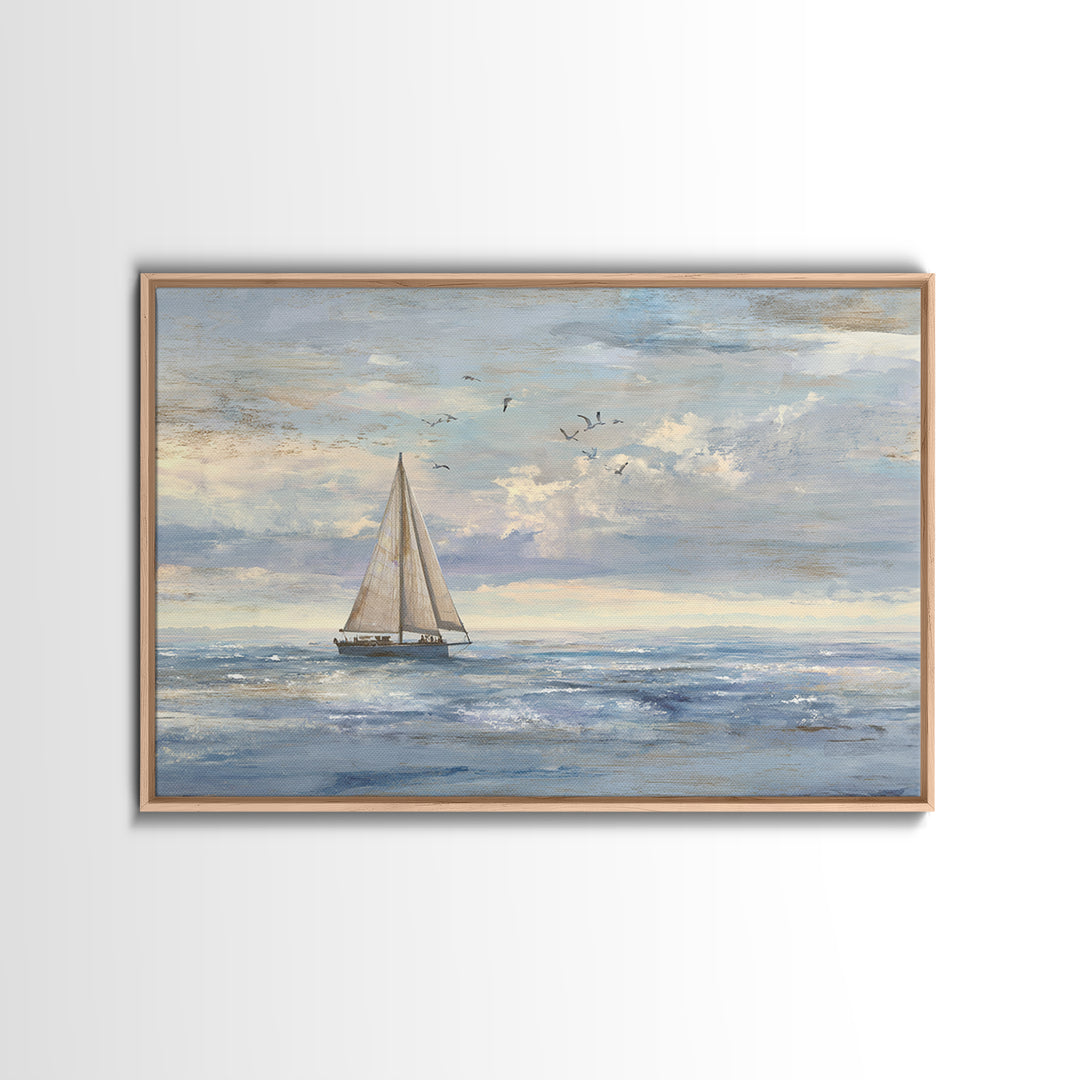 Honeymoon Coastal Sunset Framed Canvas Print, Wedding Art, Jewish Art, Living Room Decor, Romance, Personalized Wedding, WED-3x2-45