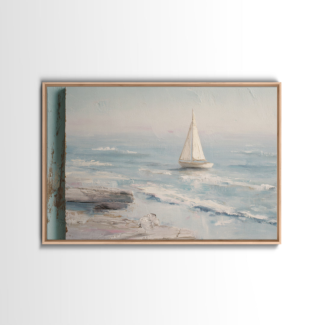 Honeymoon Coastal Sunset Framed Canvas Print, Wedding Art, Jewish Art, Living Room Decor, Romance, Personalized Wedding, WED-3x2-69