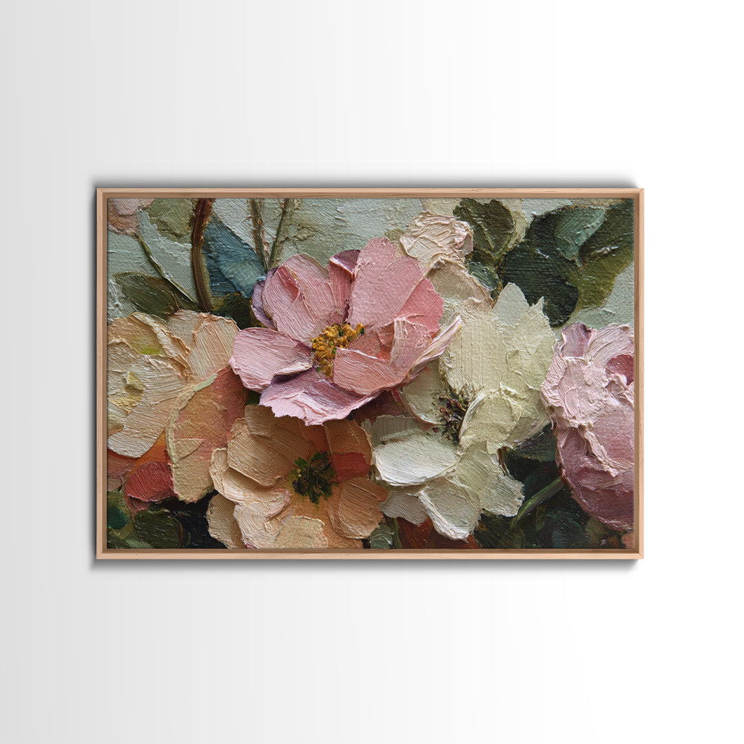 Classic Church Bells and Flowers Without Interior Canvas Print, Wedding Art, Wedding Table Decor, Living Room Decor, Romance, WED-3x2-94