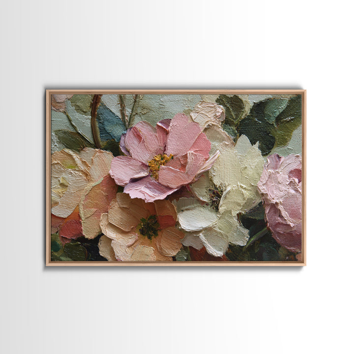Classic Church Bells and Flowers Without Interior Canvas Print, Wedding Art, Wedding Table Decor, Living Room Decor, Romance, WED-3x2-94
