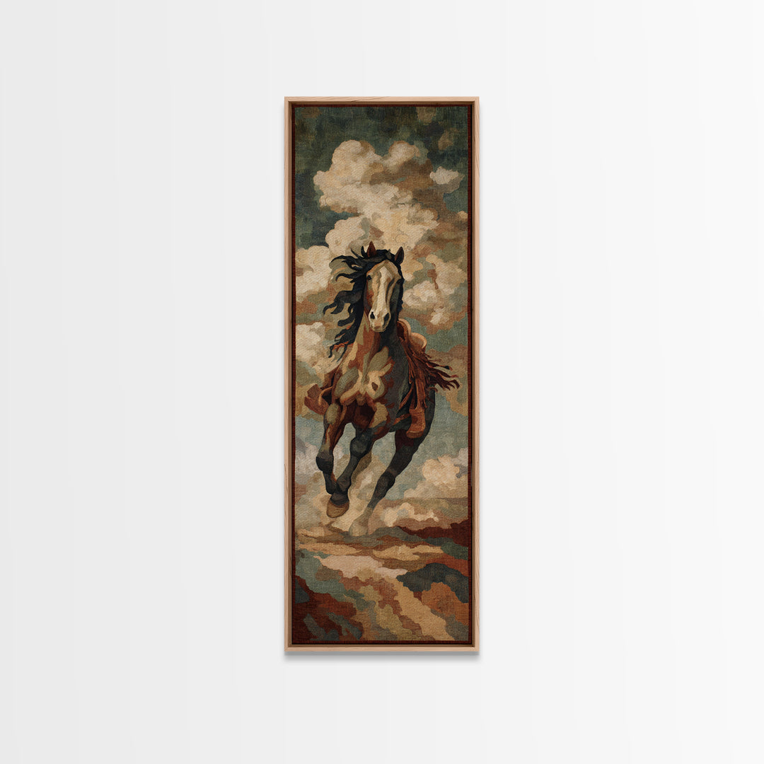 Southwestern Blanket Pattern Canvas Print, Western Art, Fine Art Print, Southwestern Decor, Fine Art, Frontier, Wall Decor, WES-1x3-5