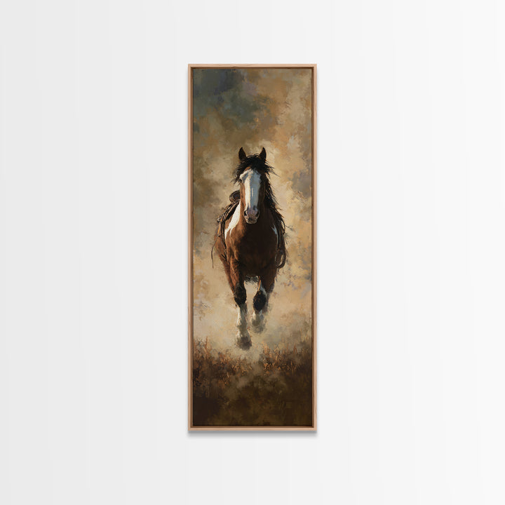 Train Crossing Western Plains Framed Canvas Print, Western Art, Western Wall Decor, Southwestern Decor, Fine Art, Frontier, WES-1x3-83