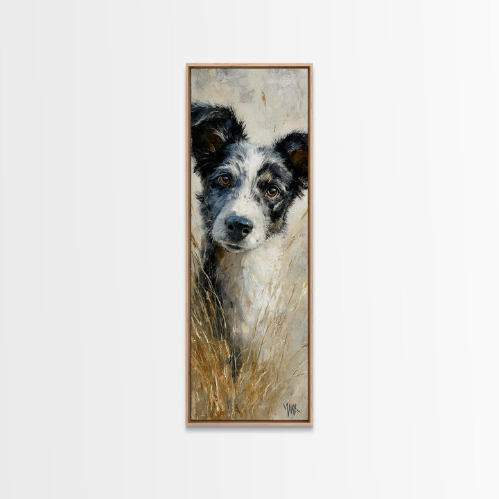 Dog in a Hot Air Balloon Framed Canvas Print, Whimsical Art, Fine Art Print, Living Room Decor, Fine Art, Wonder, Prints, WHI-1x3-74