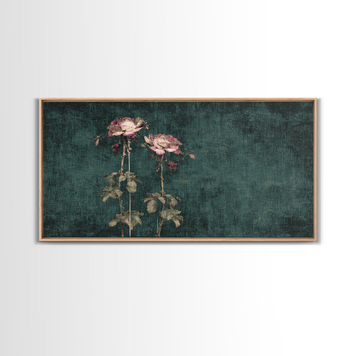 Robot Watering a Single Flower Canvas Print, Whimsical Art, Pet Portrait, Living Room Decor, Wonder, Abstract Wall Art, WHI-2x1-41
