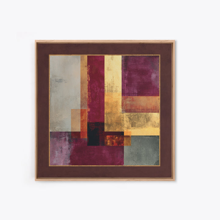 Burgundy Abstract with Gold Accents Canvas Print, Winery Art, Artwork, Winery Decor, Abstract Art, Vineyard, Bar Decor, WIN-1x1-23